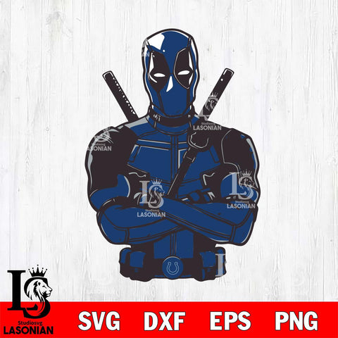 Indianapolis Colts Deadpool Svg Eps Dxf Png File, Digital Download, Instant Download