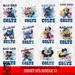 Indianapolis Colts Disney Rad Dad NFL Bundle 12 SVG DXF EPS PNG FILE, Father day File Cut,Digital Download,Instant Download,Disney Svg Files