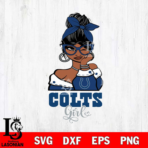 Indianapolis Colts Fan Girl Svg Eps Dxf Png File, Digital Download, Instant Download
