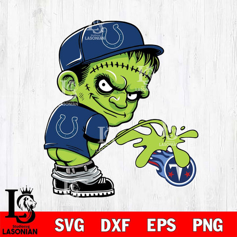 Indianapolis Colts Frankenstein Piss On Tennessee Titans Svg Eps Dxf Png File, Digital Download, Instant Download