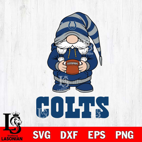 Indianapolis Colts Gnome Sport File Cut, NFL SVG, Digital Download , CHRISTMAS Criucut , Silhouette