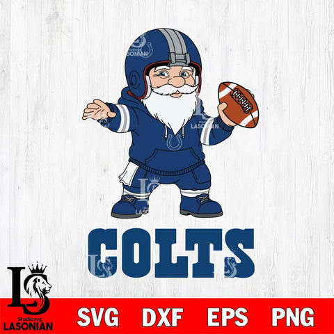 Indianapolis Colts Gnome football player File Cut, NFL SVG, Digital Download , CHRISTMAS Criucut , Silhouette
