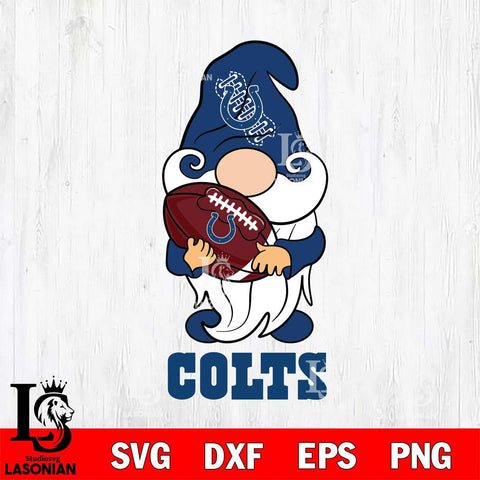 Indianapolis Colts Gnomes Christmas football Svg Eps Dxf Png File, Digital Download, Instant Download