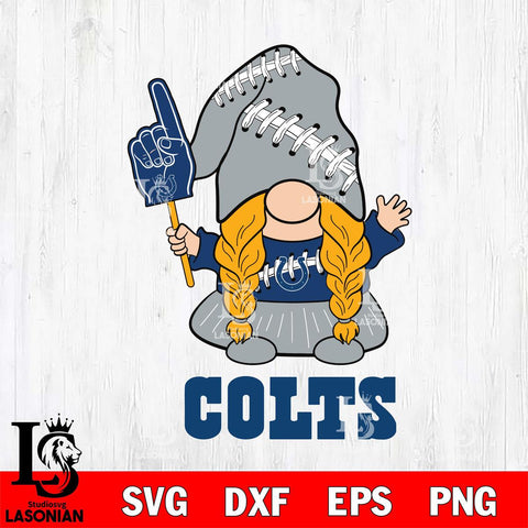 Indianapolis Colts Gnomes Fan Svg Eps Dxf Png File, Digital Download, Instant Download
