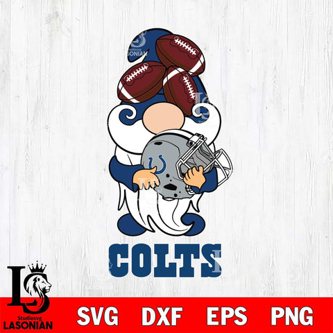 Indianapolis Colts Gnomes Helmet Svg Eps Dxf Png File, Digital Download, Instant Download