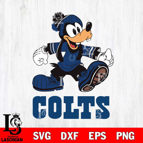 Indianapolis Colts Goofy Cool Sport SVG DXF EPS PNG FILE,NFL Cricut ,Football Digital Download,Instant Download, Silhouette