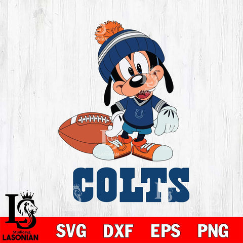 Indianapolis Colts Goofy Football SVG DXF EPS PNG FILE,NFL Cricut ,Football Digital Download,Instant Download, Silhouette