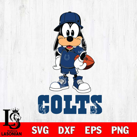 Indianapolis Colts Goofy rugby SVG DXF EPS PNG FILE,NFL Cricut ,Football Digital Download,Instant Download, Silhouette