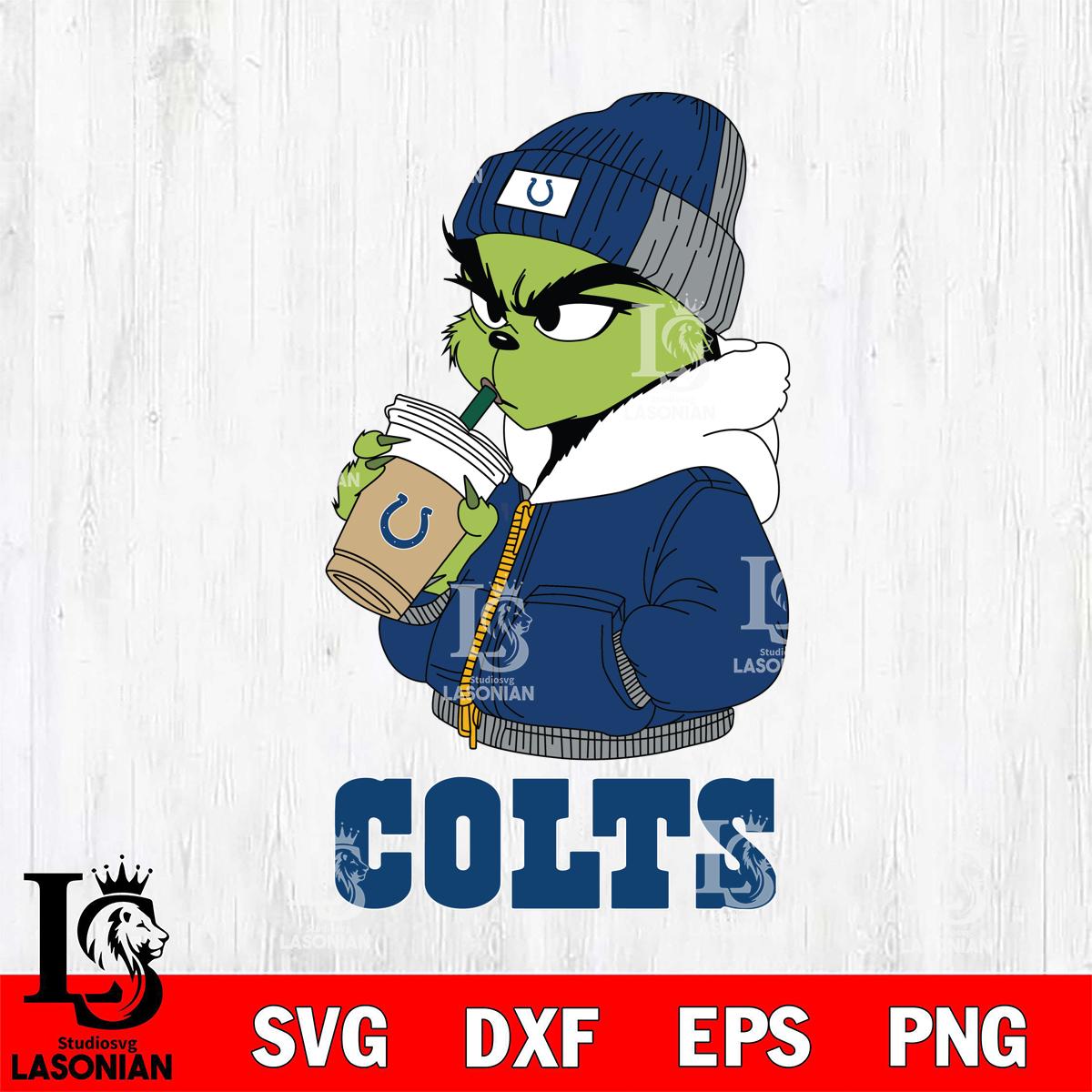 Indianapolis Colts Grinch Bougie Christmas – lasoniansvg
