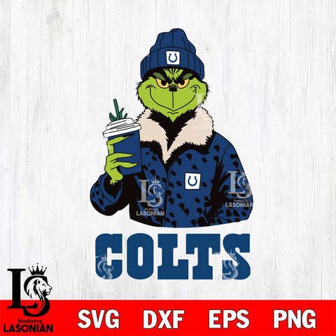 Indianapolis Colts Grinch Christmas Leopard Svg Eps Dxf Png File, Digital Download, Instant Download