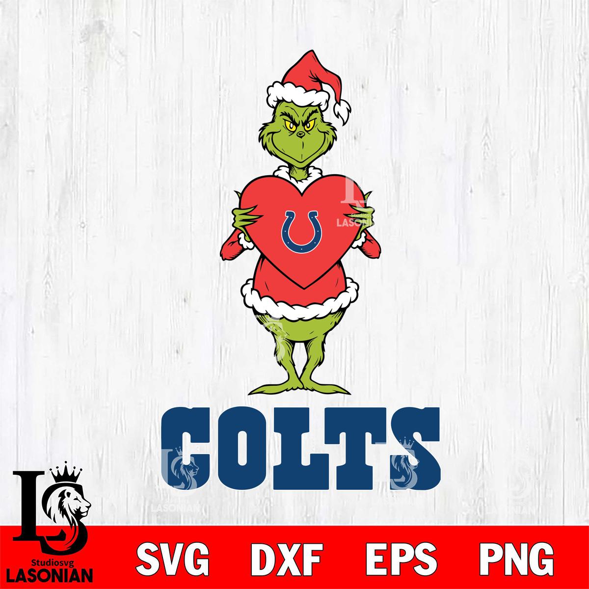 Indianapolis Colts Grinch Heart – lasoniansvg