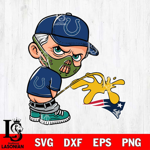 Indianapolis Colts Hannibal Lecter Piss On New England Patriots Svg Eps Dxf Png File, Digital Download, Instant Download