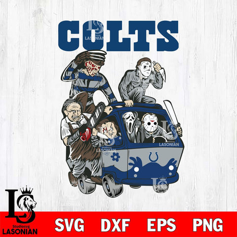 Indianapolis Colts Jason Voorhees Horror 10 Svg Eps Dxf Png File, NFL svg, Digital Download, Instant Download