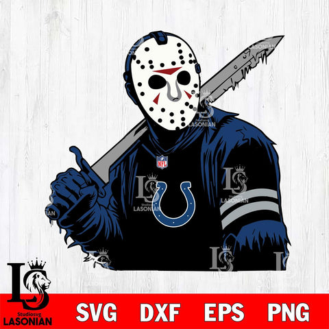 Indianapolis Colts Jason Voorhees Horror 7 Svg Eps Dxf Png File, NFL svg, Digital Download, Instant Download