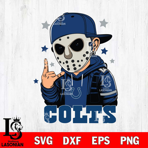 Indianapolis Colts Jason Voorhees Horror 9 Svg Eps Dxf Png File, NFL svg, Digital Download, Instant Download
