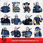 Indianapolis Colts Jason Voorhees Horror Bundle 12 SVG Svg Eps Dxf Png File,Bundle NFL svg, Digital Download, Instant Download