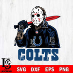Indianapolis Colts Jason Voorhees Horror Halloween Svg Eps Dxf Png File, Digital Download, Instant Download