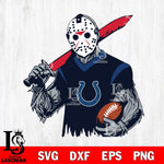 Indianapolis Colts Jason Voorhees Horror Halloween 2 Svg Eps Dxf Png File, Digital Download, Instant Download