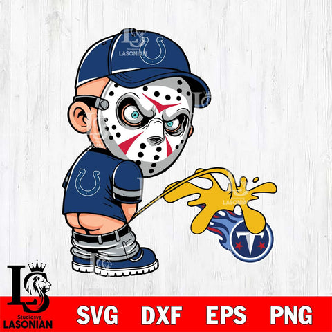 Indianapolis Colts Jason Voorhees Piss On Tennessee Titans Svg Eps Dxf Png File, Digital Download, Instant Download