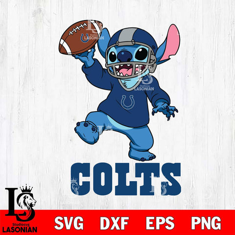 Indianapolis Colts Lilo and stitch Sport SVG DXF EPS PNG FILE, Stitch File Cut,NFL Digital Download,Instant Download, Silhouette
