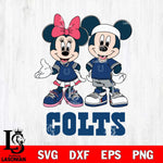 Indianapolis Colts Mickey And Minnie Football Svg Eps Dxf Png File, NFL svg , Digital Download , Instant Download, Cricut File