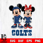 Indianapolis Colts Mickey And Minnie Rugby Svg Eps Dxf Png File, NFL svg , Digital Download , Instant Download, Cricut File