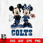 Indianapolis Colts Mickey Minnie Football Svg Eps Dxf Png File, NFL svg , Digital Download , Instant Download, Cricut File