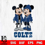 Indianapolis Colts Mickey Minnie Mouse Rugby Svg Eps Dxf Png File, Bundle NFl svg , File Cut , Digital Download , Instant Download, Laser Cut Svg Files