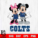 Indianapolis Colts Mickey Minnie Mouse Sport Svg Eps Dxf Png File, Bundle NFl svg , File Cut , Digital Download , Instant Download, Laser Cut Svg Files
