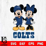 Indianapolis Colts Mickey Minnie Rugby Svg Eps Dxf Png File, Bundle NFl svg , File Cut , Digital Download , Instant Download, Laser Cut Svg Files