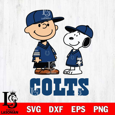 Indianapolis Colts Peanuts Snoopy Football SVG DXF EPS PNG FILE,Snoopy File Cut, Nfl Digital Download,Instant Download, Silhouette