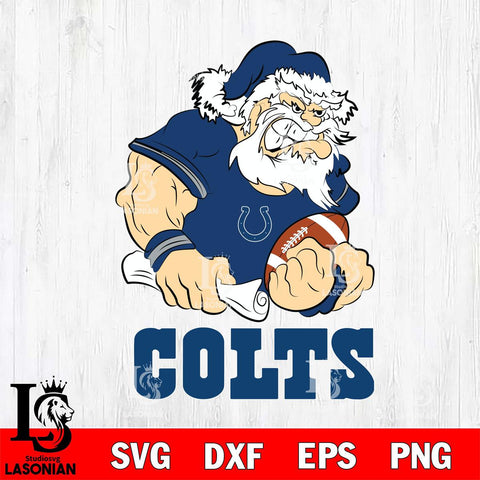 Indianapolis Colts Santa Claus Angry Svg Eps Dxf Png File,NFL Svg Files,Digital Download,Sublimation,Instant Download
