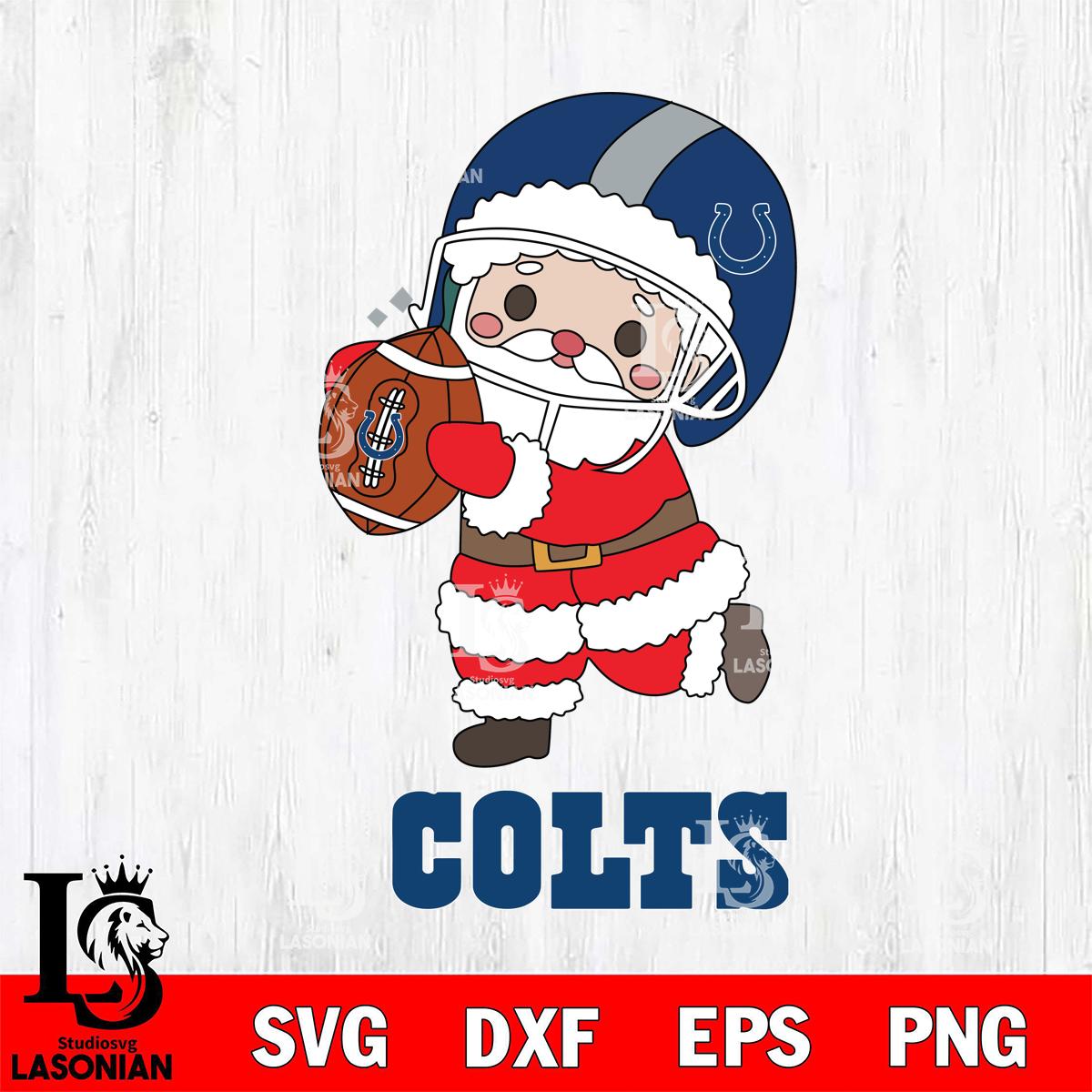 Indianapolis Colts Santa Claus Cute – lasoniansvg