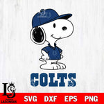 Indianapolis Colts Snoopy Football sport SVG DXF EPS PNG FILE,Snoopy File Cut, Nfl Digital Download,Instant Download, Silhouette