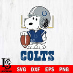 Indianapolis Colts Snoopy Player Football SVG DXF EPS PNG FILE,Snoopy File Cut, Nfl Digital Download,Instant Download, Silhouette