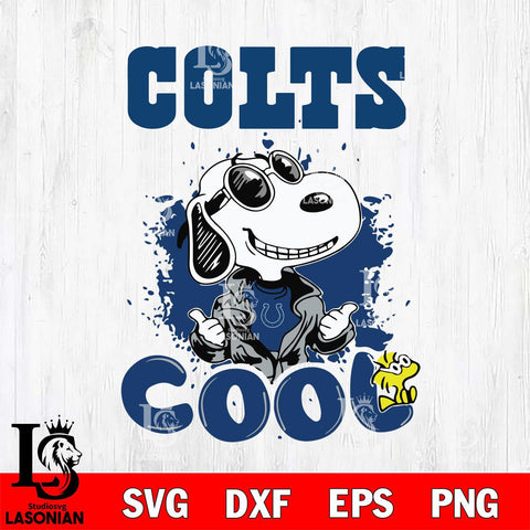 Indianapolis Colts Snoopy Sport 7 Svg Eps Dxf Png File, NFL svg, Digital Download, Instant Download