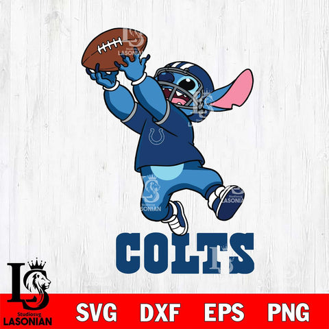 Indianapolis Colts Stitch Rugby Ball SVG DXF EPS PNG FILE, Stitch File Cut,NFL Digital Download,Instant Download, Silhouette