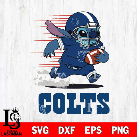 Indianapolis Colts Stitch Run Football SVG DXF EPS PNG FILE, NFL File Cut, Digital Download,Instant Download, Silhouette, Cricut