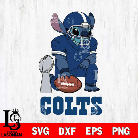 Indianapolis Colts Stitch Vince Lombardi Trophy SVG DXF EPS PNG FILE, NFL File Cut, Digital Download,Instant Download, Silhouette, Cricut