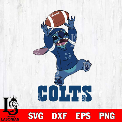 Indianapolis Colts Stitch playing football SVG DXF EPS PNG FILE, NFL File Cut, Digital Download,Instant Download, Silhouette, Cricut