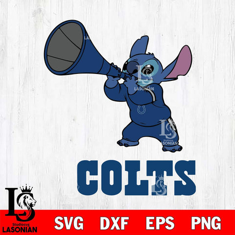 Indianapolis Colts Stitch vuvuzela SVG DXF EPS PNG FILE, NFL File Cut, Digital Download,Instant Download, Silhouette, Cricut
