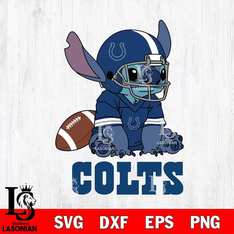 Indianapolis Colts Stitch with a football SVG DXF EPS PNG FILE, NFL File Cut, Digital Download,Instant Download, Silhouette, Cricut