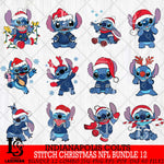Indianapolis Colts  Stitch Christmas NFL Bundle 12 Svg Eps Dxf Png File, Digital Download, Instant Download
