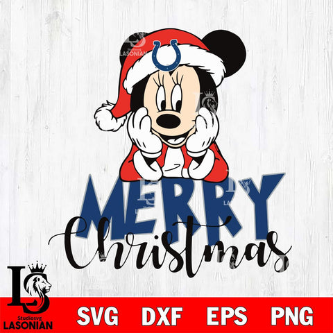 Indianapolis Colts mickey christmas 1 Svg Eps Dxf Png File, Digital Download, Instant Download