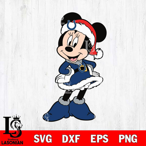 Indianapolis Colts mickey christmas 2 Svg Eps Dxf Png File, Digital Download, Instant Download