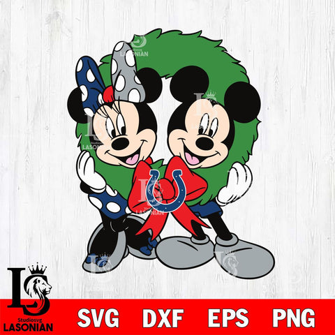 Indianapolis Colts mickey christmas 7 Svg Eps Dxf Png File, Digital Download, Instant Download