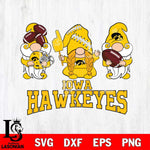 Iowa Hawkeyes 3 Gnomes Football Svg Eps Dxf Png File, Digital Download, Instant Download