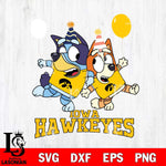 Iowa Hawkeyes Bluey & Bingo 2 Svg Eps Dxf Png File, NCAA svg, Digital Download, Instant Download