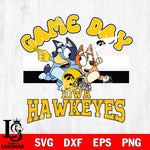 Iowa Hawkeyes Bluey & Bingo 9 Svg Eps Dxf Png File, NCAA svg, Digital Download, Instant Download