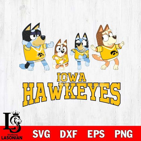 Iowa Hawkeyes Bluey Dance Mode Squats Svg Eps Dxf Png File, Digital Download, Instant Download